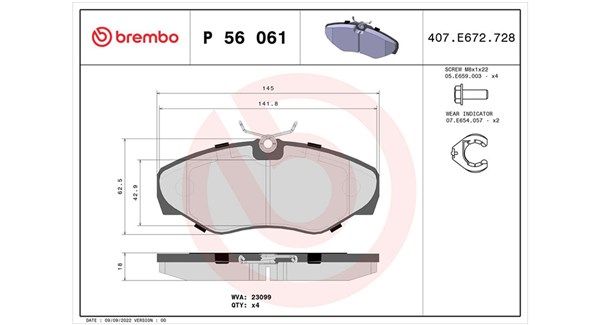 MAGNETI MARELLI Комплект тормозных колодок, дисковый тормоз 363700456061